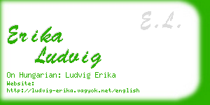 erika ludvig business card